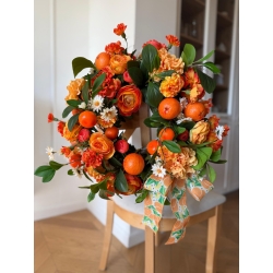 Wianek na drzwi Mandarynkowa Oranżada 45 cm